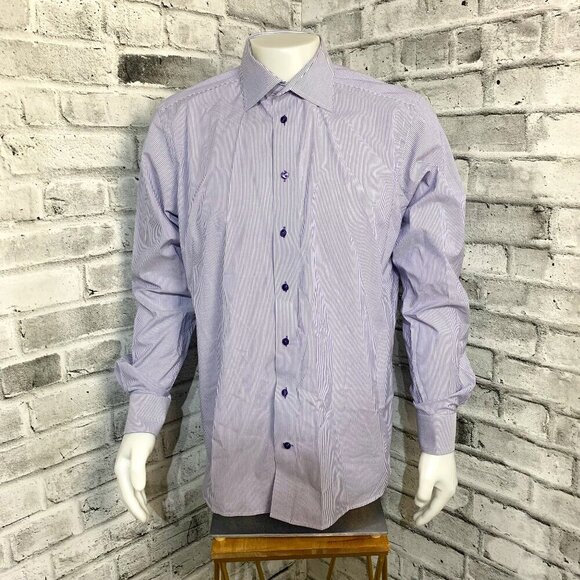 Eton Contemporary Striped Dress Shirt - Picture 1 of 11